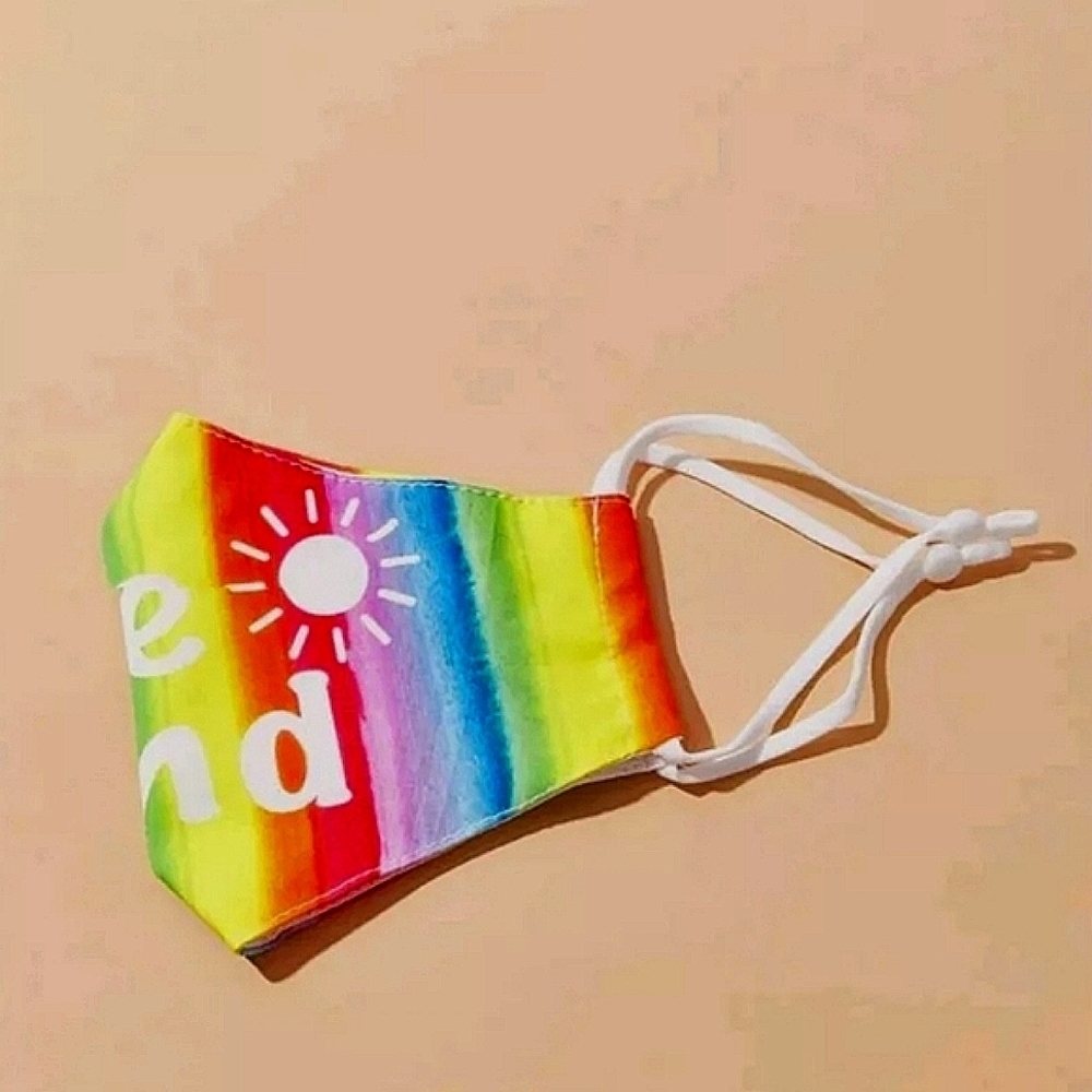 💖Multi-Colored "Be Kind" Mask - Picture 3 of 4